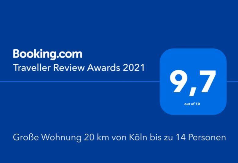 Grosse Wohnung 20 Km Von Koeln Bis Zu 17 Personen Rösrath Kültér fotó